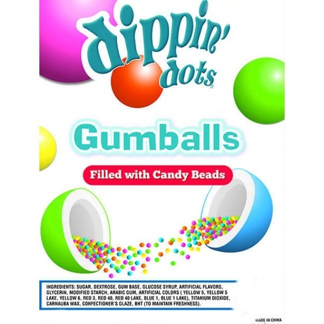 Dippin Dots Assorted Candy Filled Gumballs